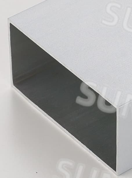 Silver anodized aluminum profile